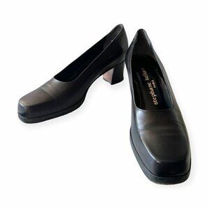 Rare‎ vintage 80/90’s Stephane Kelian Black Leather Heel, Size 7.5